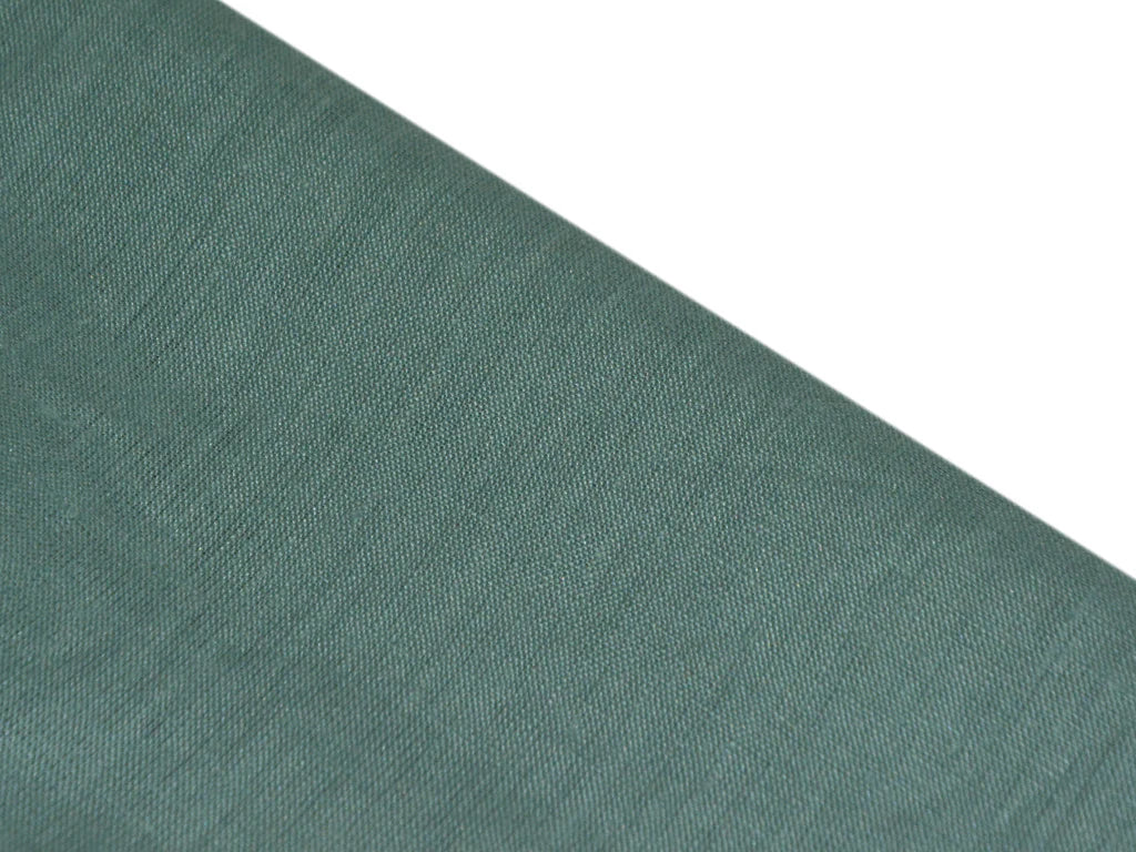 Dusty Green 60 Lea Plain Pure linen fabric (Width 58 Inches)