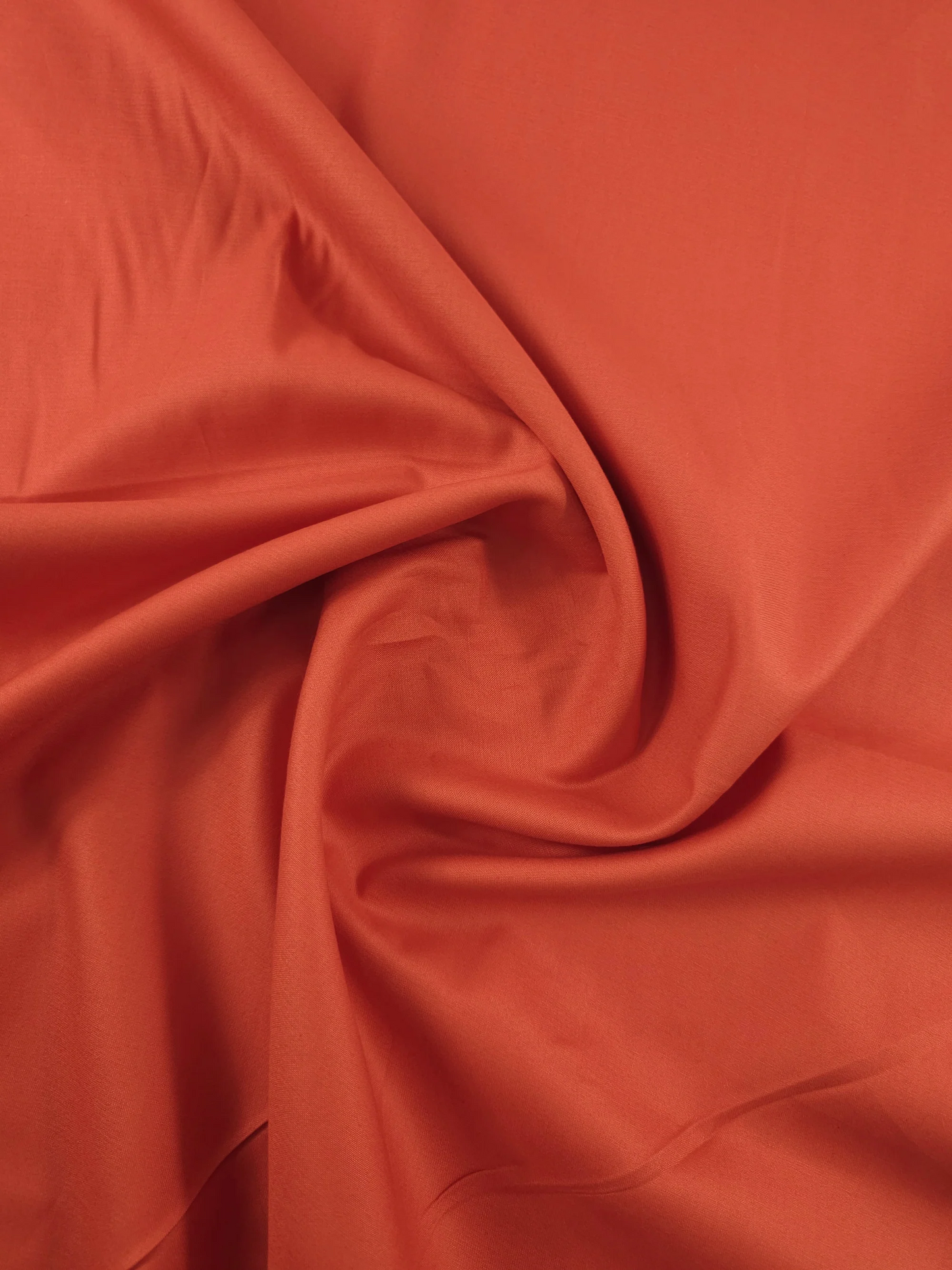 Orangey Red Pure Cotton Poplin fabric (Width 58 Inches)