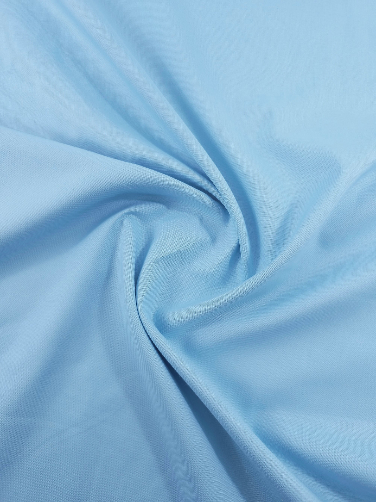 Sky Blue Pure Cotton Poplin fabric (Width 58 Inches)