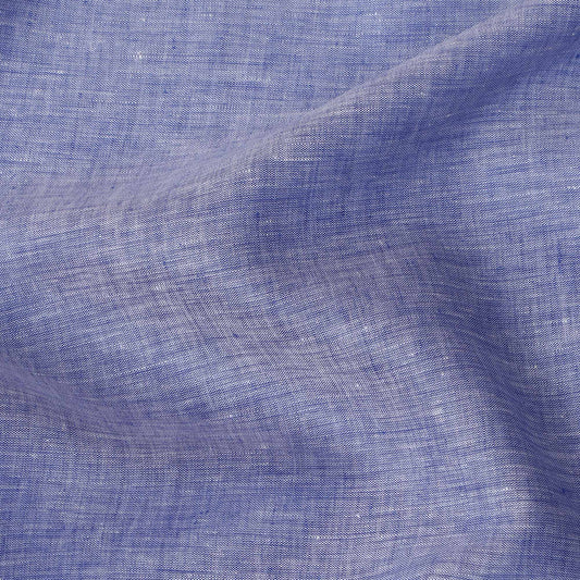 Blue 60 Lea Pure linen fabric (Width 58 Inches)