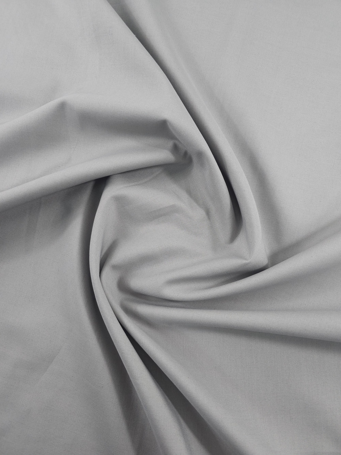 Grey Pure Cotton Poplin fabric (Width 58 Inches)