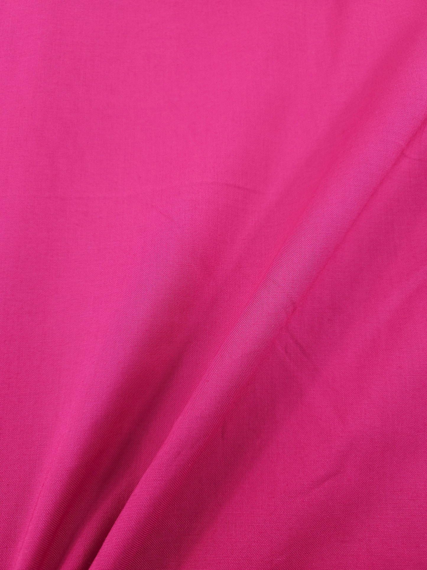 Hot Pink Pure Cotton Poplin fabric (Width 58 Inches)