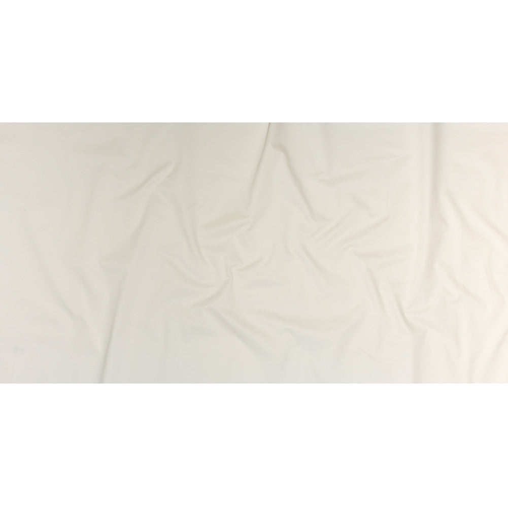 Peach finish Stretch Cotton Twill - White (Width 58 Inches)