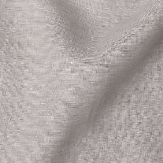 Ash Beige 60 Lea Plain Pure linen fabric (Width 58 Inches)