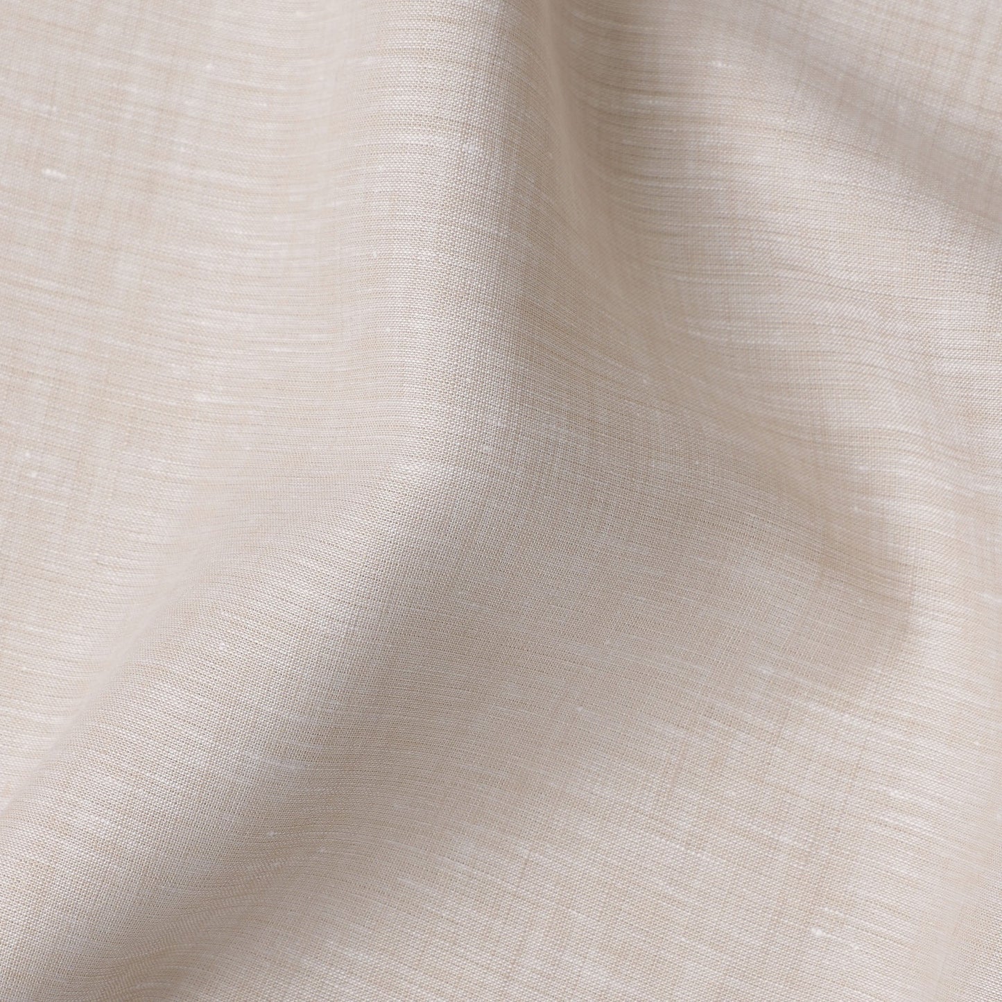 Cream Beige 60 Lea Plain Pure linen fabric (Width 58 Inches)