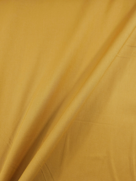 Deep Marigold Pure Cotton Poplin fabric (Width 58 Inches)