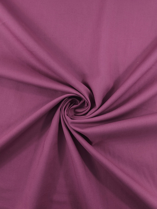 Grape Purple Pure Cotton Poplin fabric (Width 58 Inches)