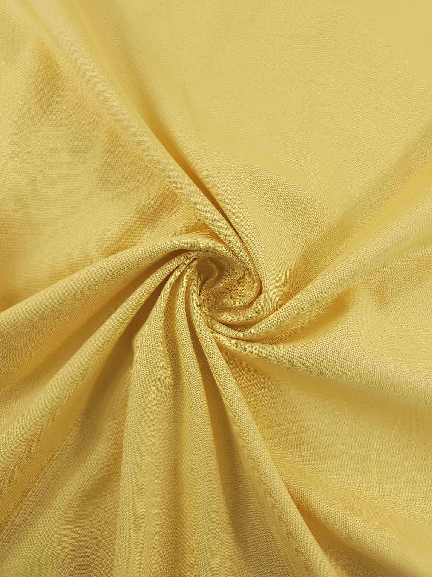 Butter Yellow Pure Cotton Poplin fabric (Width 58 Inches)