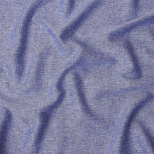 Blue 60 Lea Pure linen fabric (Width 58 Inches)