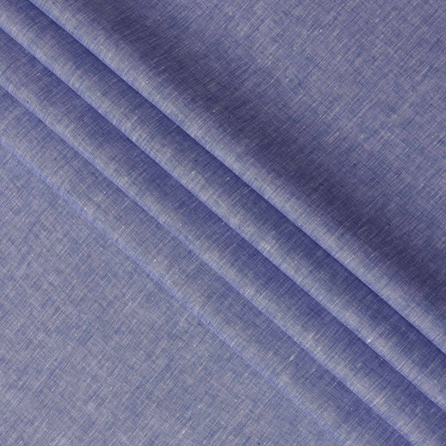 Blue 60 Lea Pure linen fabric (Width 58 Inches)