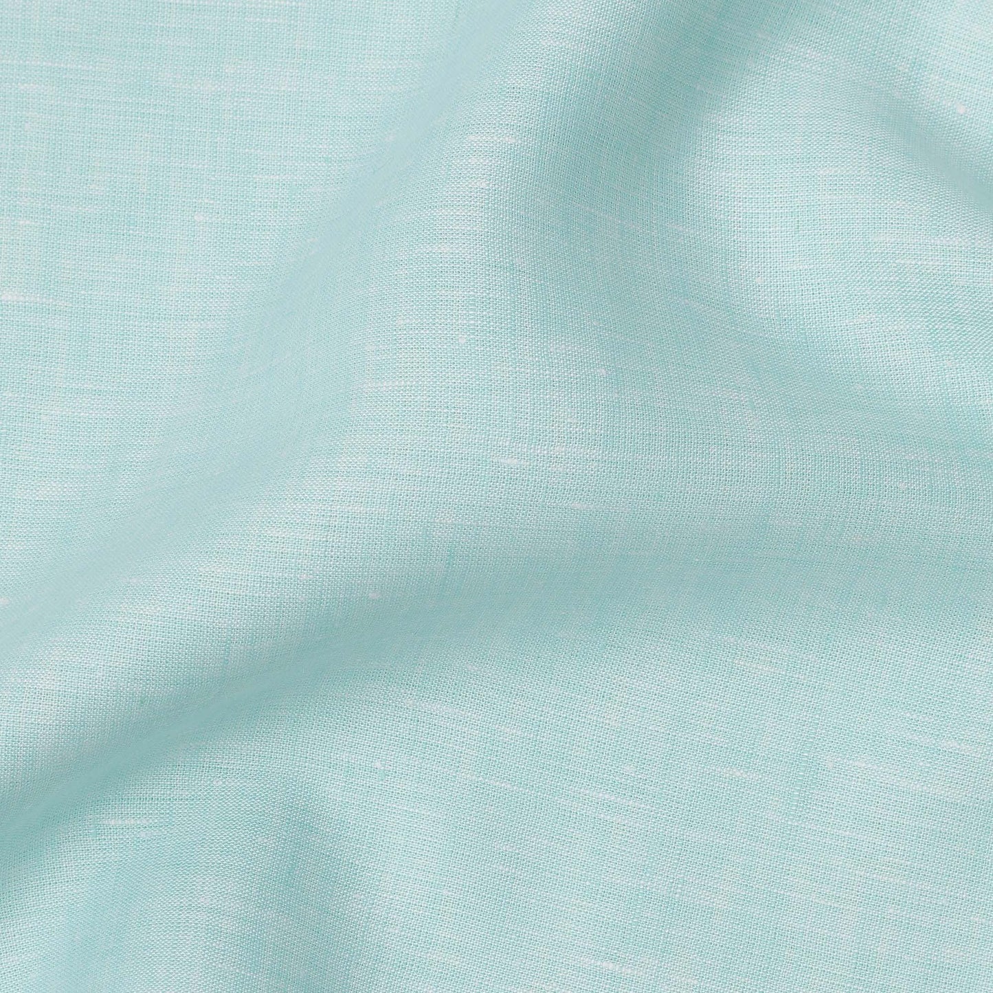 Aqua Blue 60 Lea Plain Pure linen fabric (Width 58 Inches)