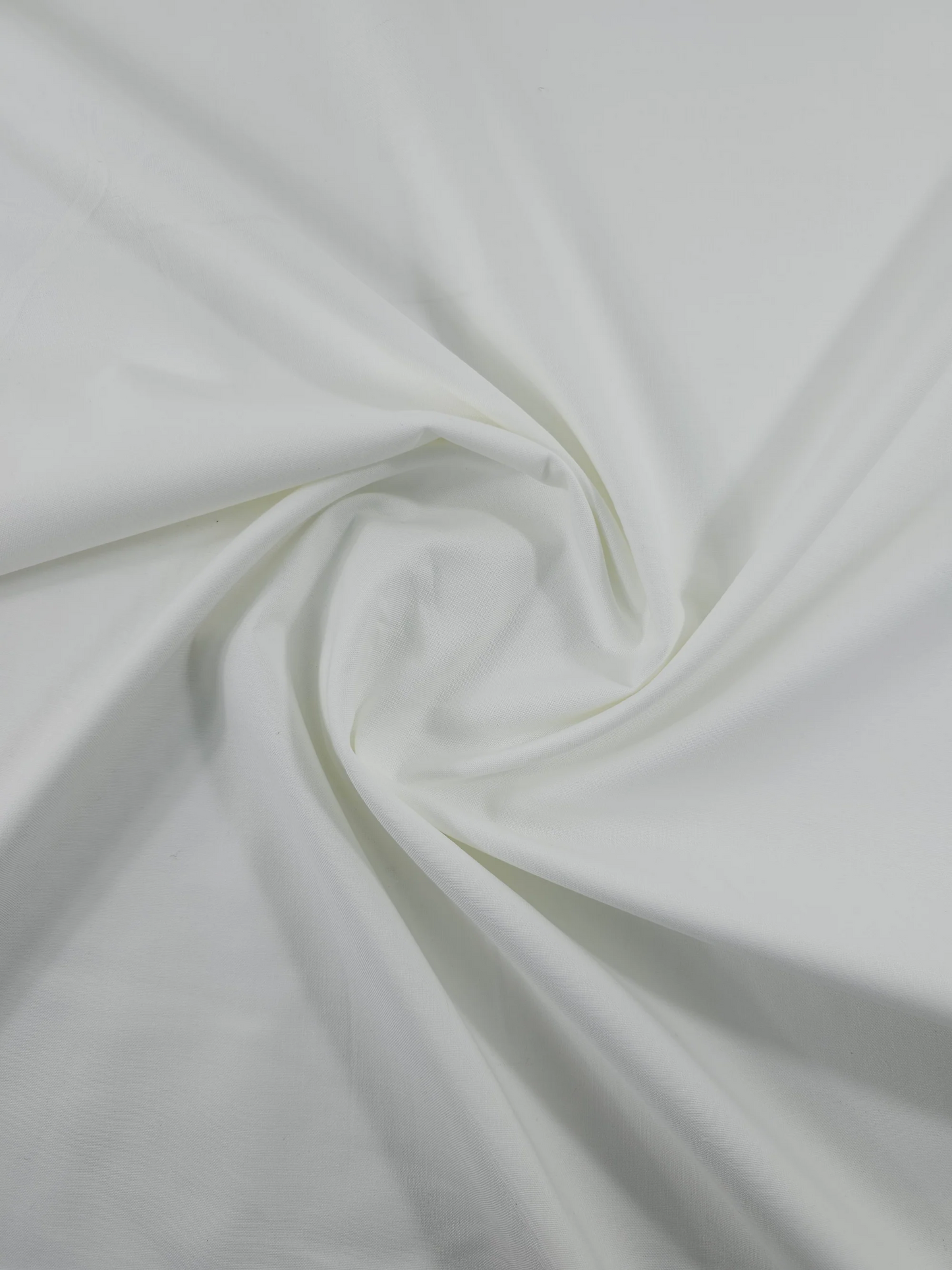 White Pure Cotton Poplin fabric (Width 58 Inches)