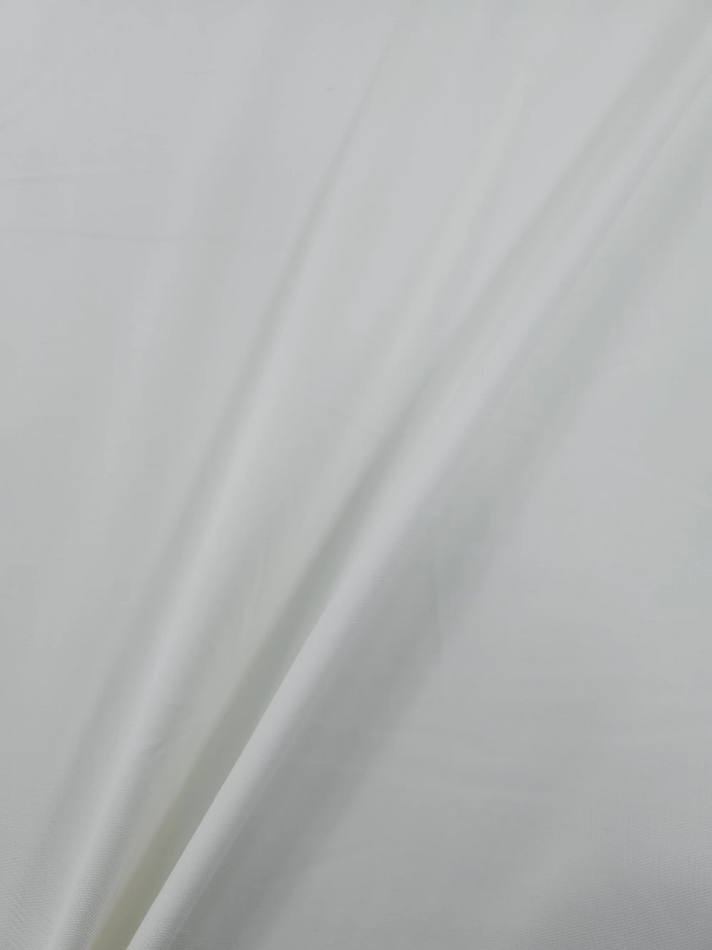 White Pure Cotton Poplin fabric (Width 58 Inches)