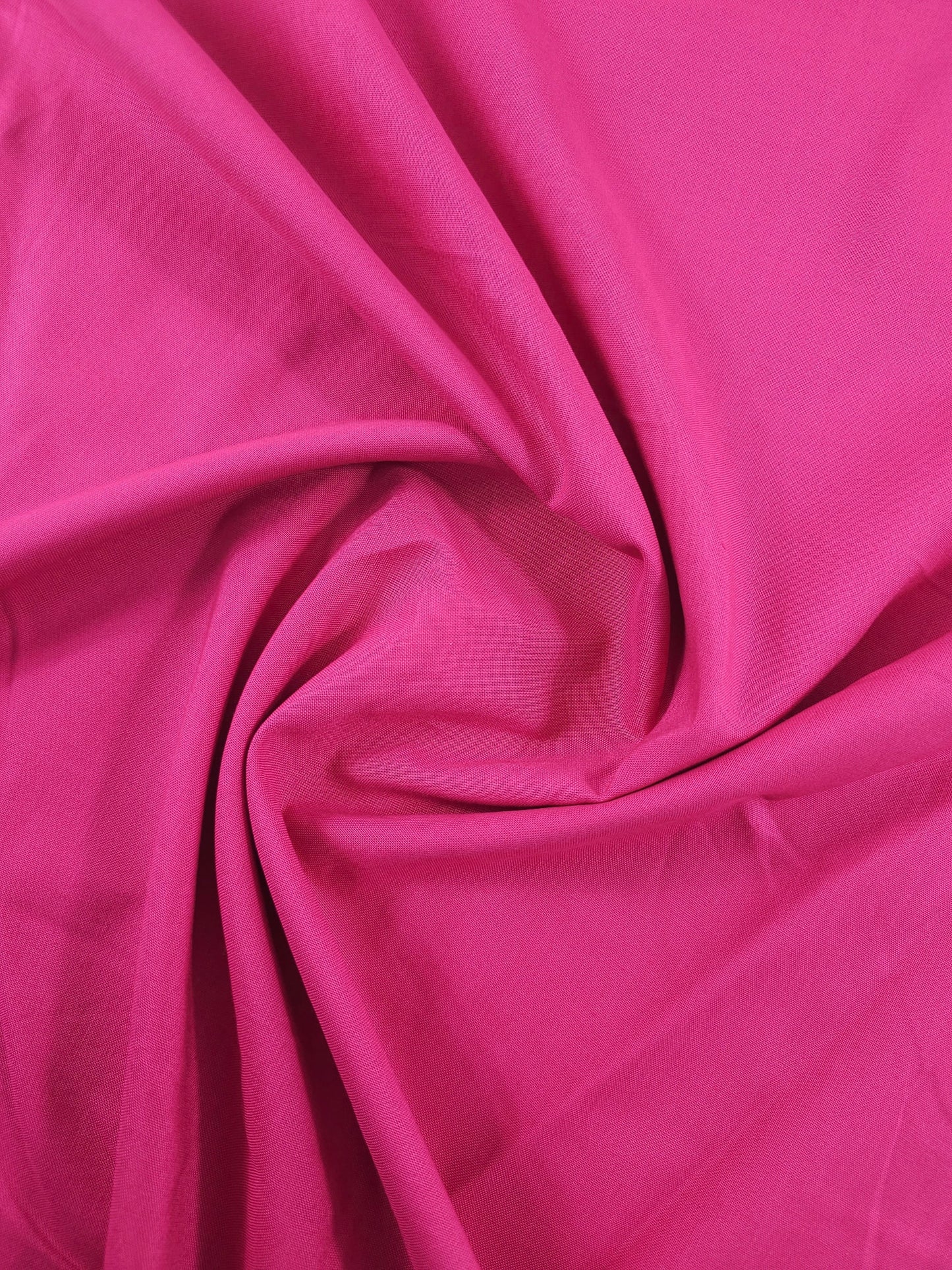 Hot Pink Pure Cotton Poplin fabric (Width 58 Inches)