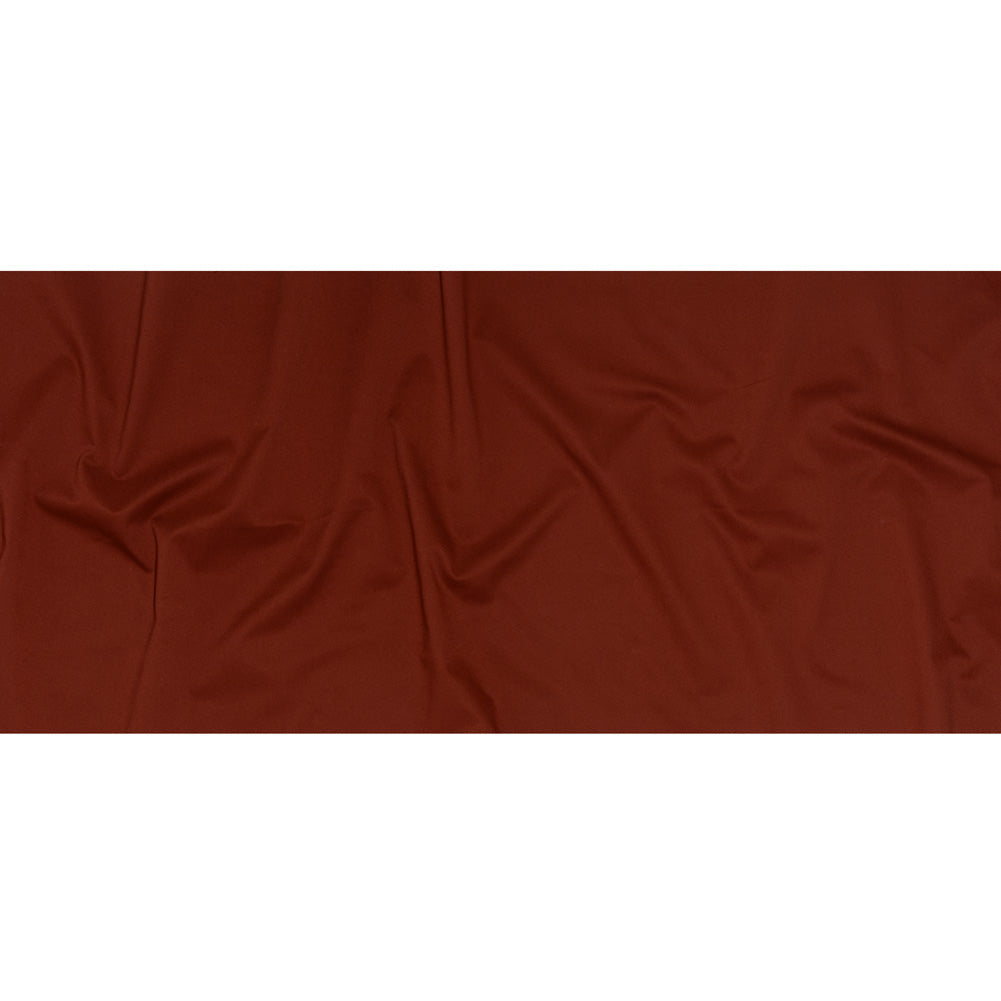 Peach finish Stretch Cotton Twill - Dark Red (Width 58 Inches)
