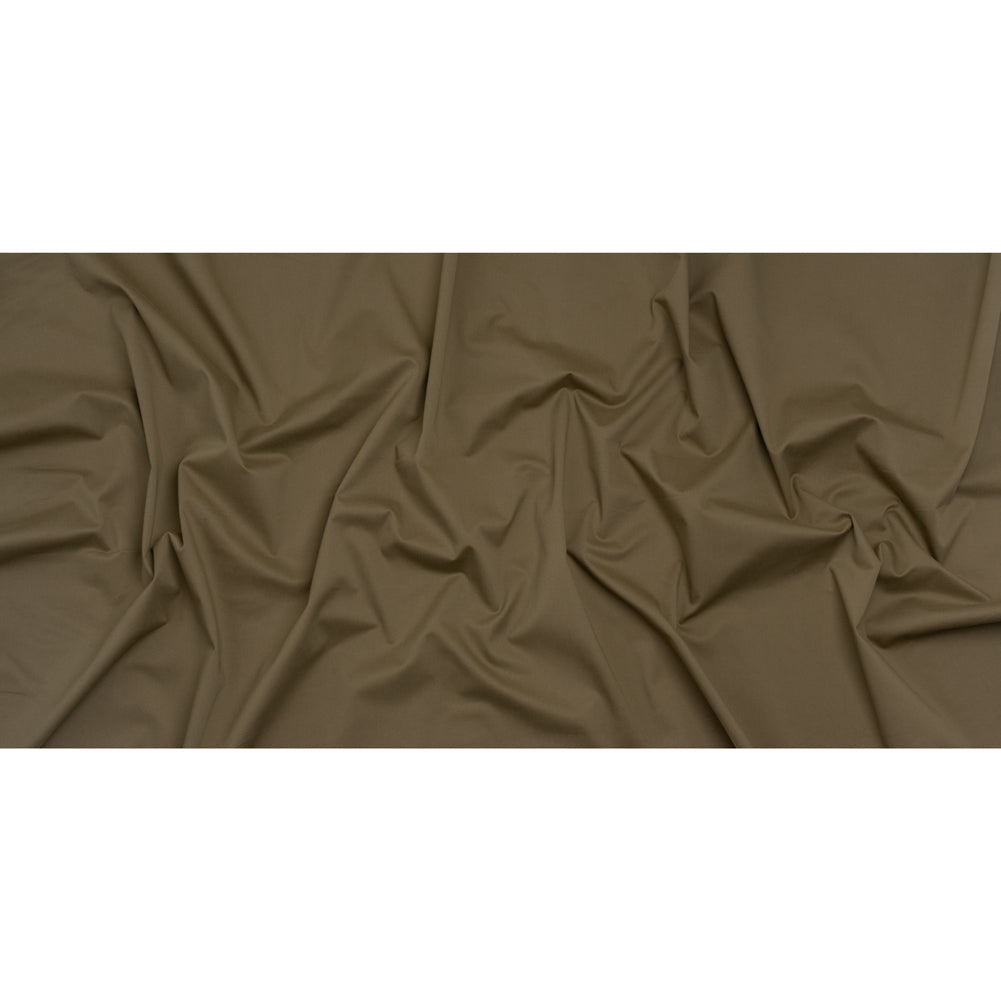Peach finish Stretch Cotton Twill - Taupe (Width 58 Inches)