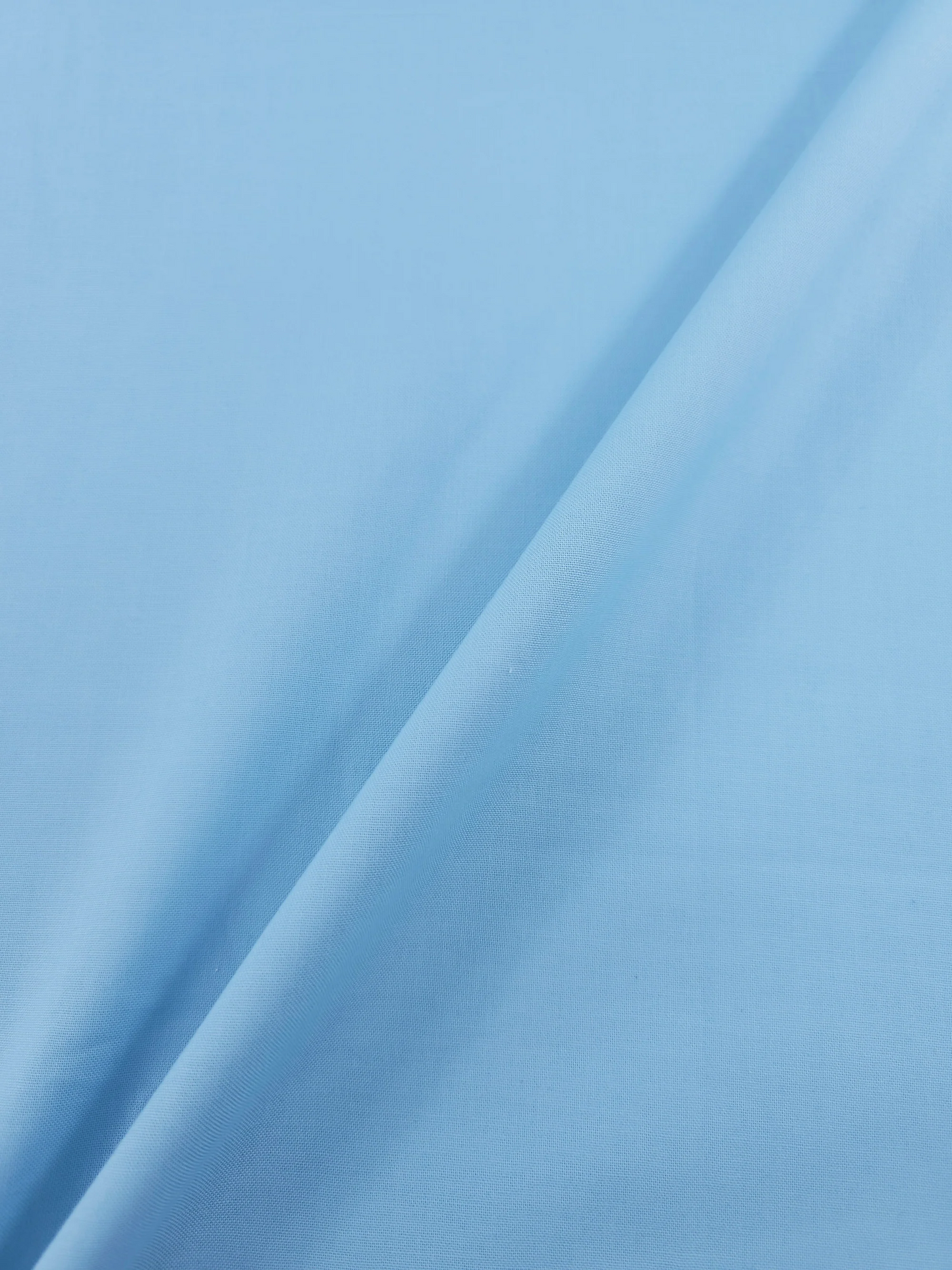 Sky Blue Pure Cotton Poplin fabric (Width 58 Inches)