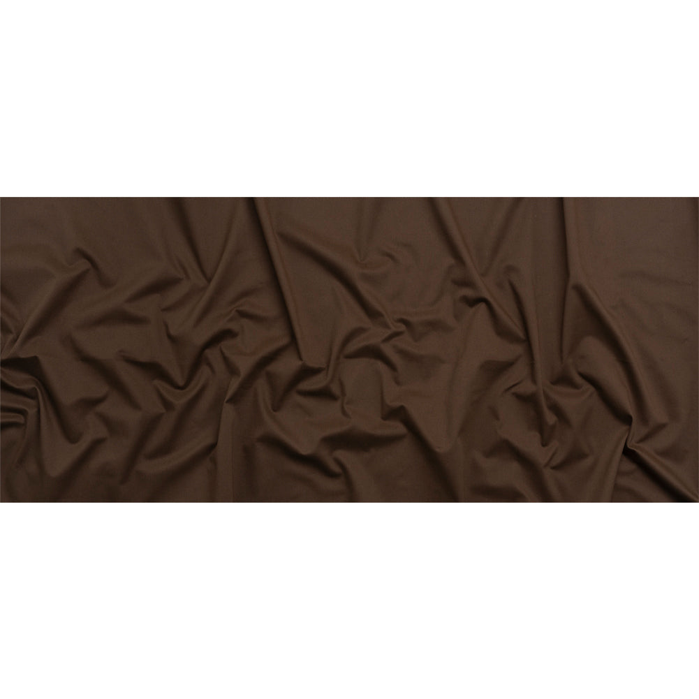 Peach finish Stretch Cotton Twill - Coffee Brown (Width 58 Inches)