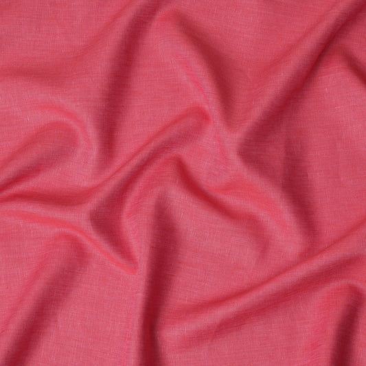 Deep Rose 60 Lea Plain Pure linen fabric (Width 58 Inches)