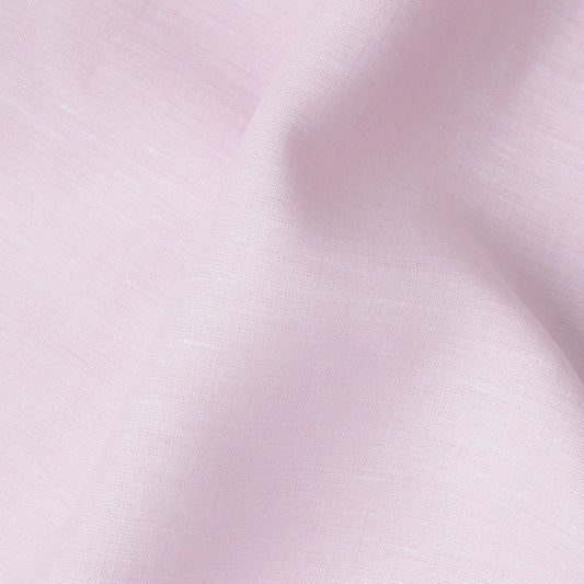 Baby Pink 60 Lea Plain Pure linen fabric (Width 58 Inches)