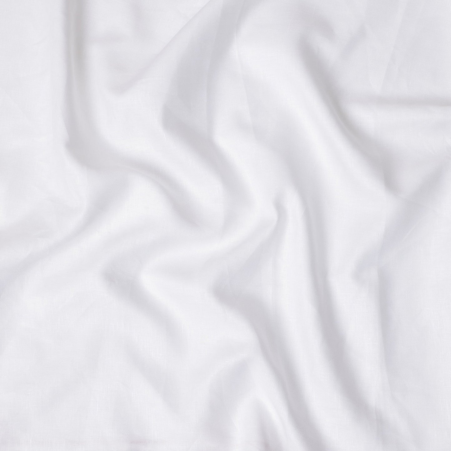Pure White 60 Lea Plain Pure linen fabric (Width 58 Inches)