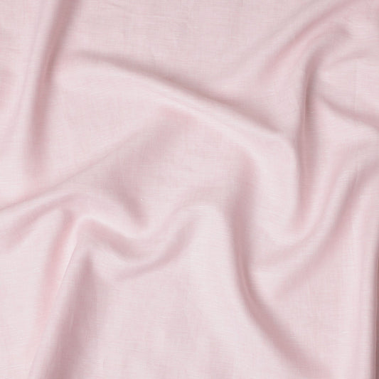 Blush Pink 60 Lea Plain Pure linen fabric (Width 58 Inches)