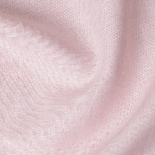 Blush Pink 60 Lea Plain Pure linen fabric (Width 58 Inches)