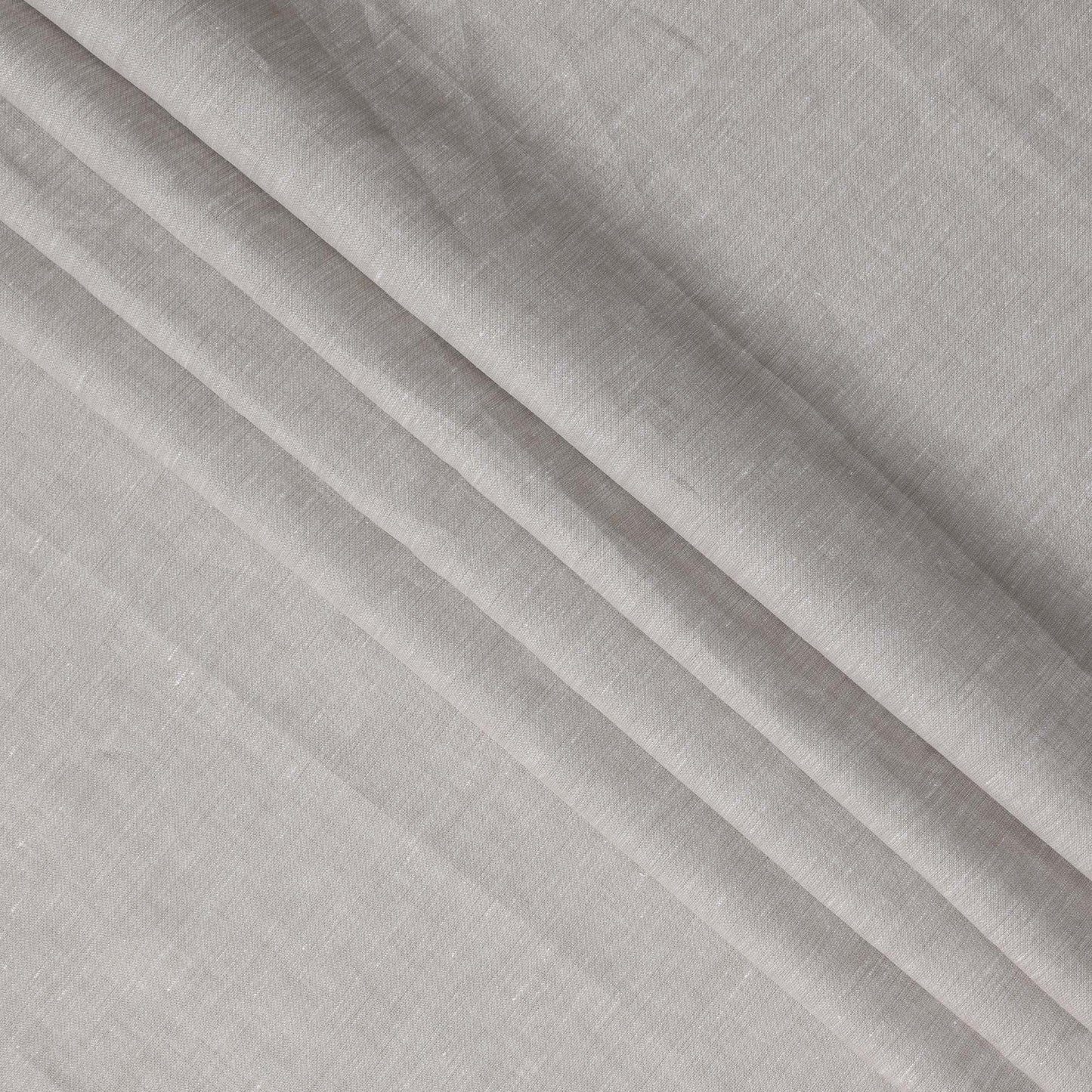 Ash Beige 60 Lea Plain Pure linen fabric (Width 58 Inches)