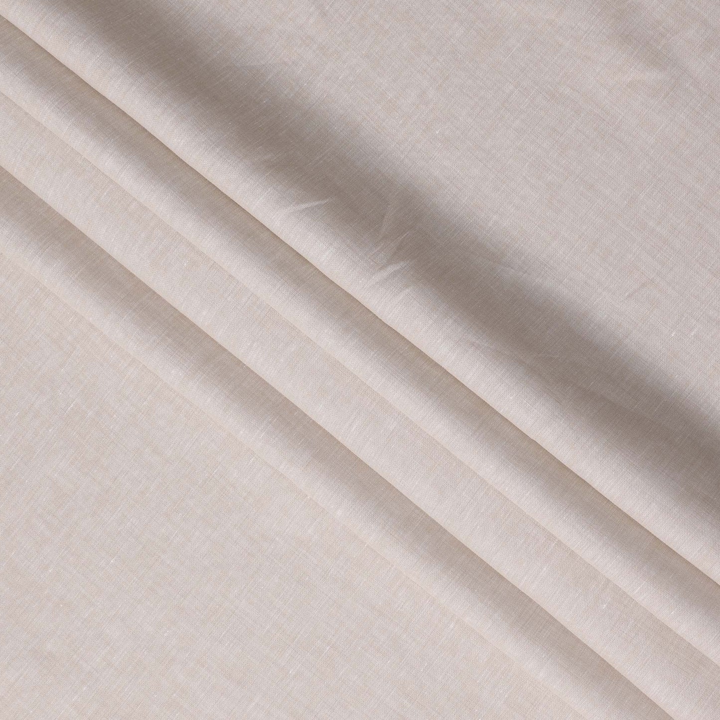 Cream Beige 60 Lea Plain Pure linen fabric (Width 58 Inches)
