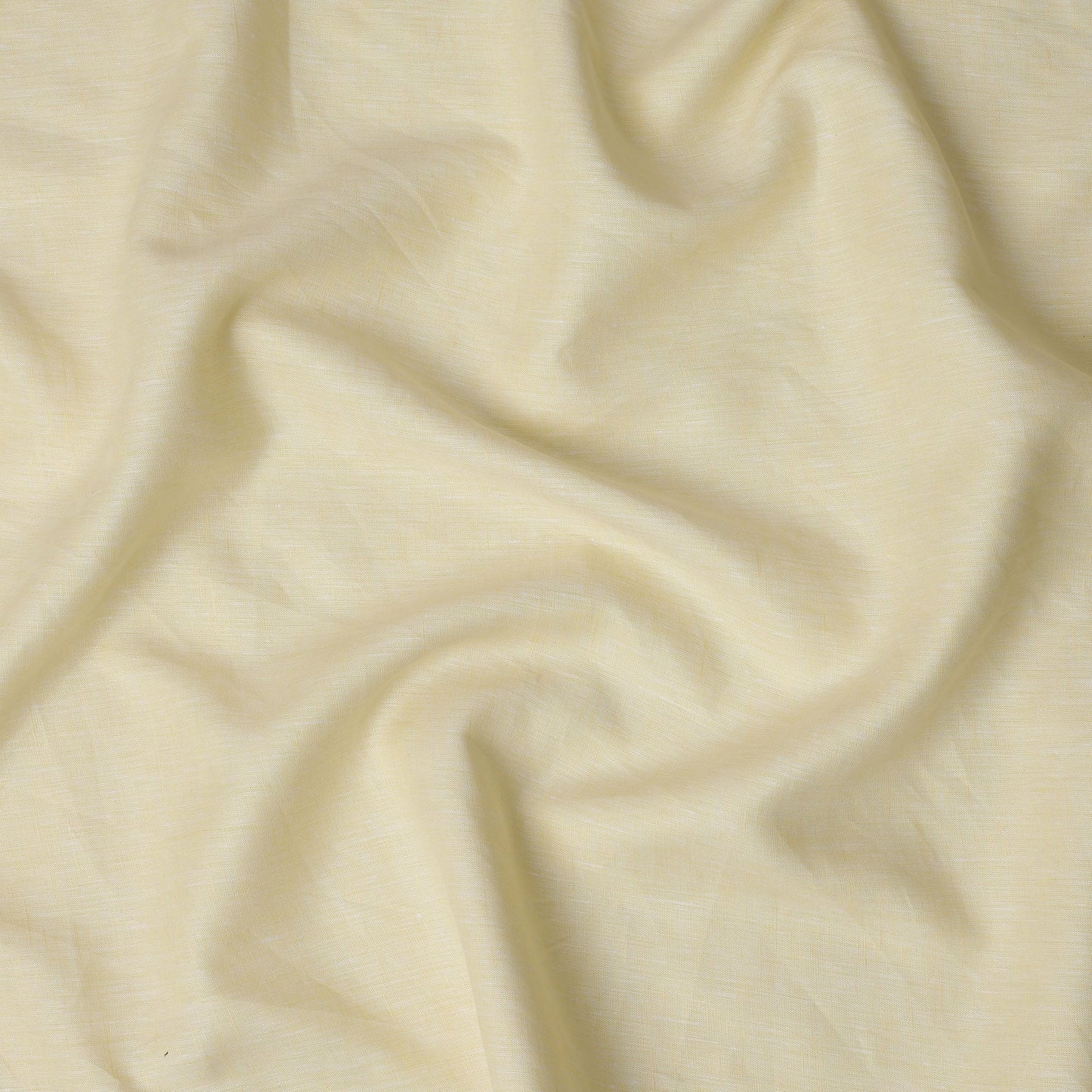 Pale Yellow 60 Lea Pure linen fabric (Width 58 Inches)