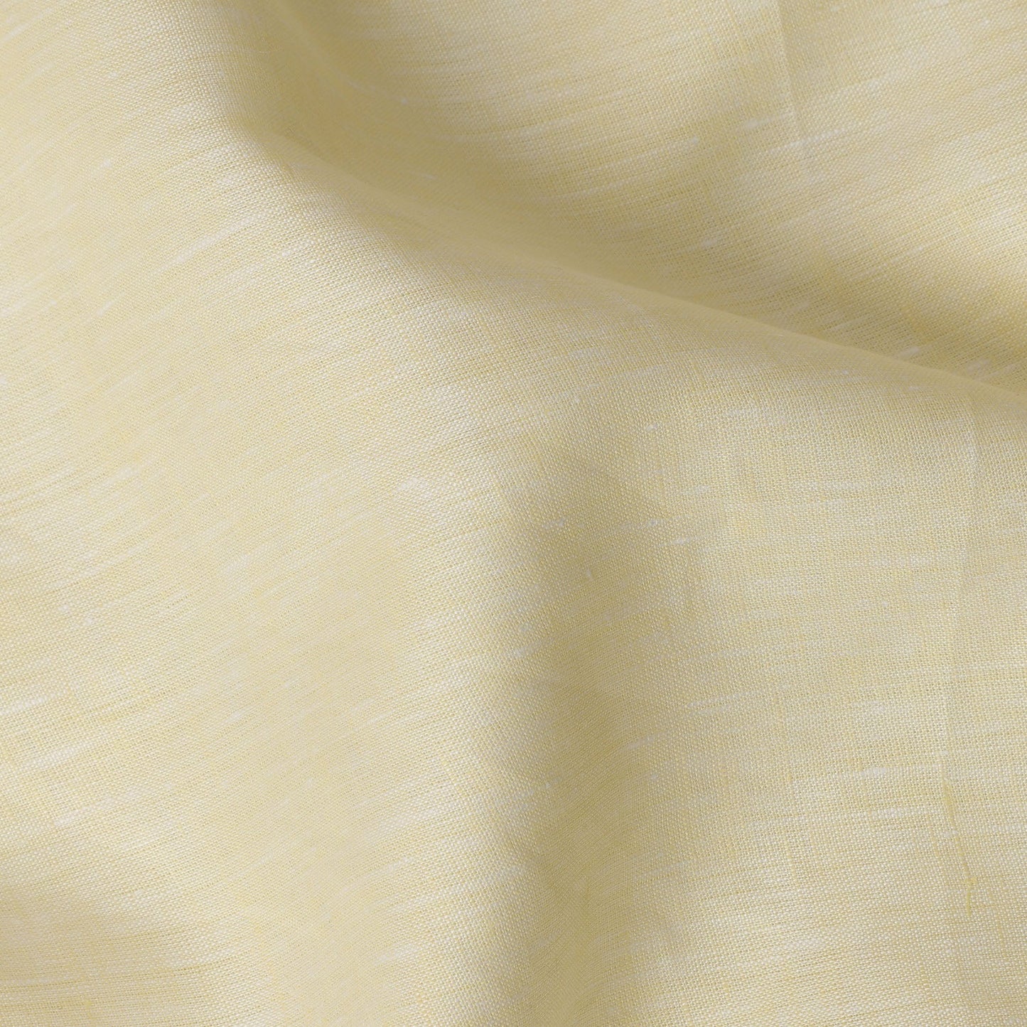 Pale Yellow 60 Lea Pure linen fabric (Width 58 Inches)
