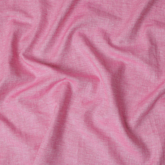 Bright Pink 60 Lea Plain Pure linen fabric (Width 58 Inches)