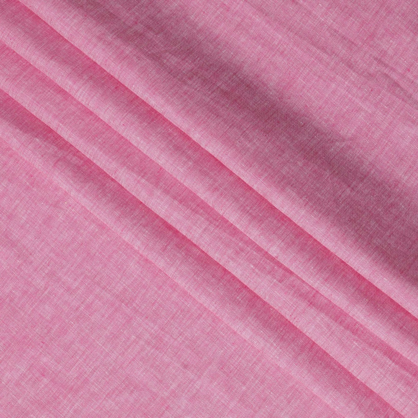 Bright Pink 60 Lea Plain Pure linen fabric (Width 58 Inches)