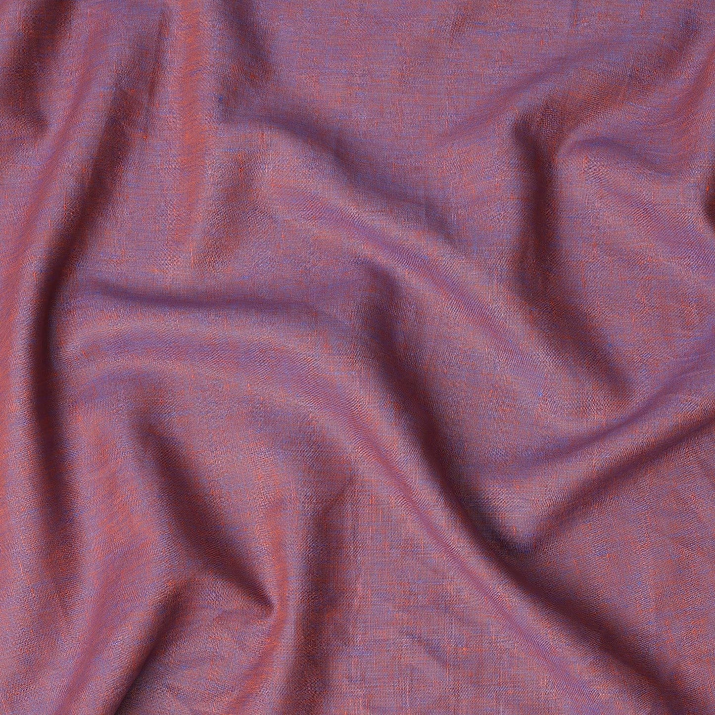 Violet Orange 60 Lea Pure linen fabric (Width 58 Inches)
