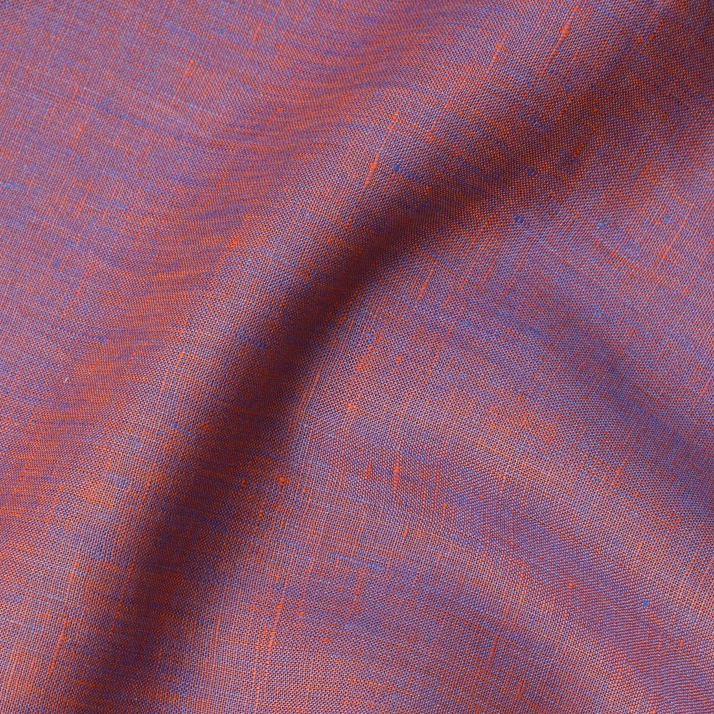 Violet Orange 60 Lea Pure linen fabric (Width 58 Inches)