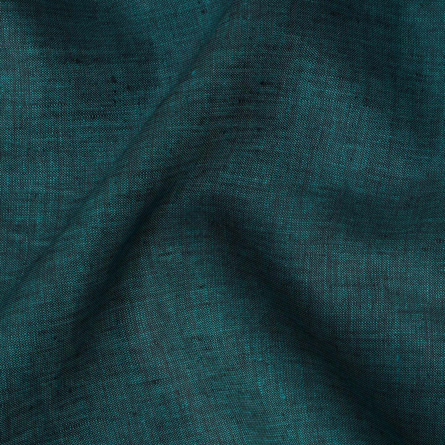Teal Green 60 Lea Pure linen fabric (Width 58 Inches)