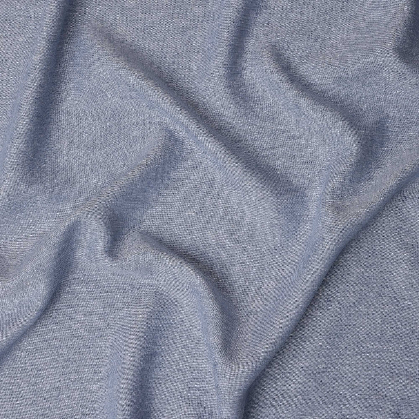 Dusty Blue 60 Lea Pure linen fabric (Width 58 Inches)