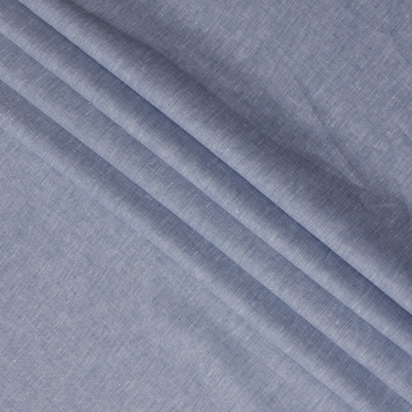 Dusty Blue 60 Lea Pure linen fabric (Width 58 Inches)